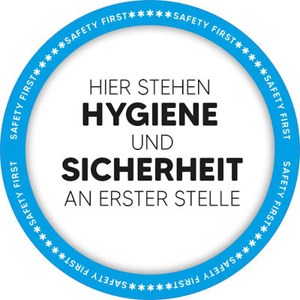 Hygiene und Sicherheit an erster Stelle